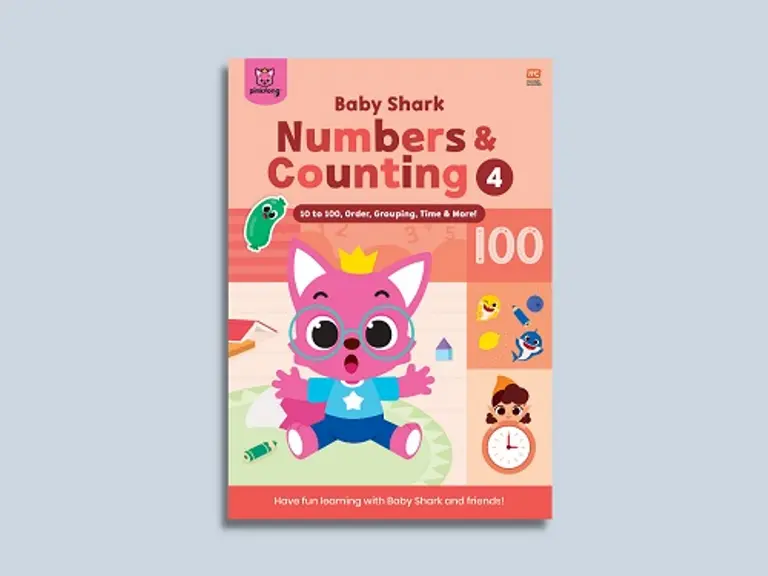 Baby Shark Numbers and Counting Activity Book 4: 10 to 100, Order, Grouping & More