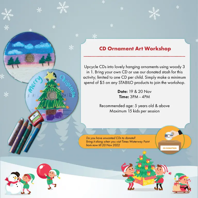 Christmas Workshop - CD Ornament